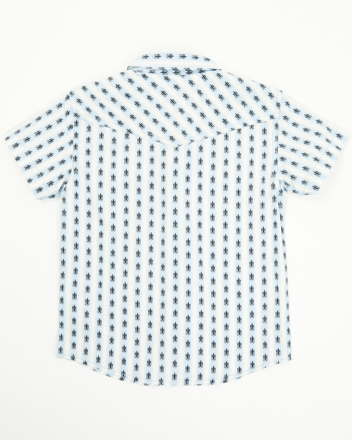 Cody James Toddler Boys' Outlaw Pass Striped Print Short Sleeve Snap W