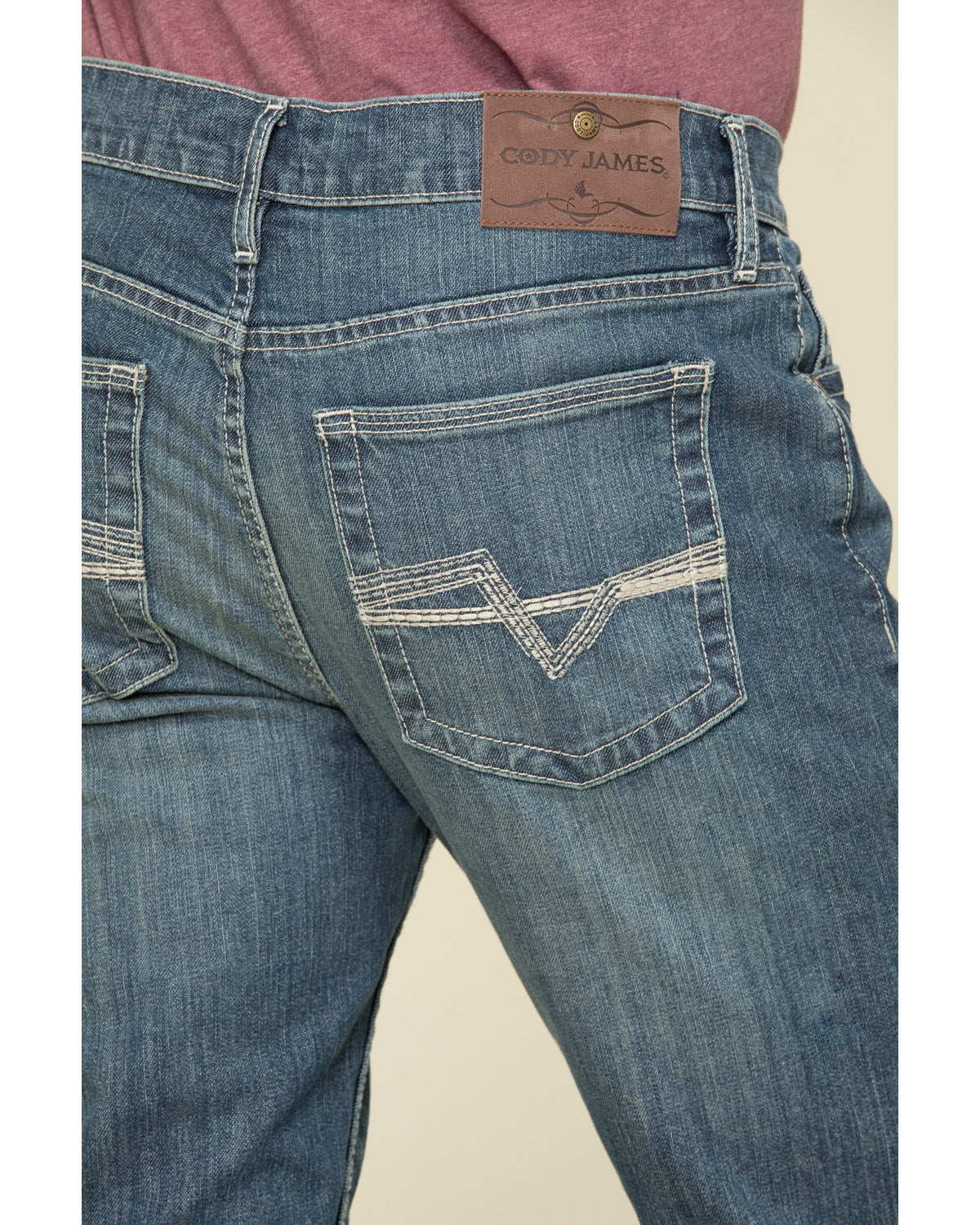 Cody James Men's Stone Cold Wash Jackson Slim Straight Stretch Denim J