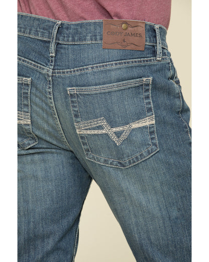 Cody James Men's Stone Cold Wash Jackson Slim Straight Stretch Denim J