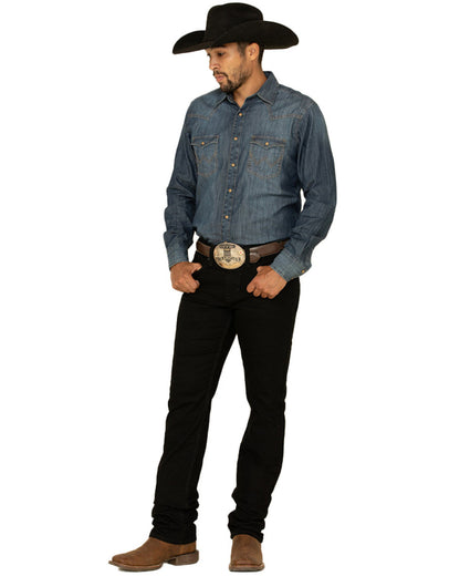 Cody James Men's Night Rider Wash Jackson Slim Straight Stretch Denim