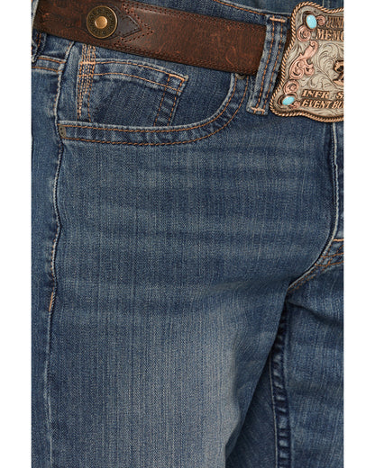 Cody James Men's Wolfstooth Wash Duke Relaxed Bootcut Stretch Denim Je