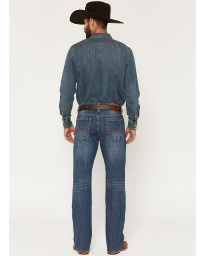 Cody James Men's Wolfstooth Wash Duke Relaxed Bootcut Stretch Denim Je