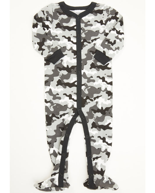Cody James Infant Boys' Printed Jersey Steer Head & Camo Sleep Set