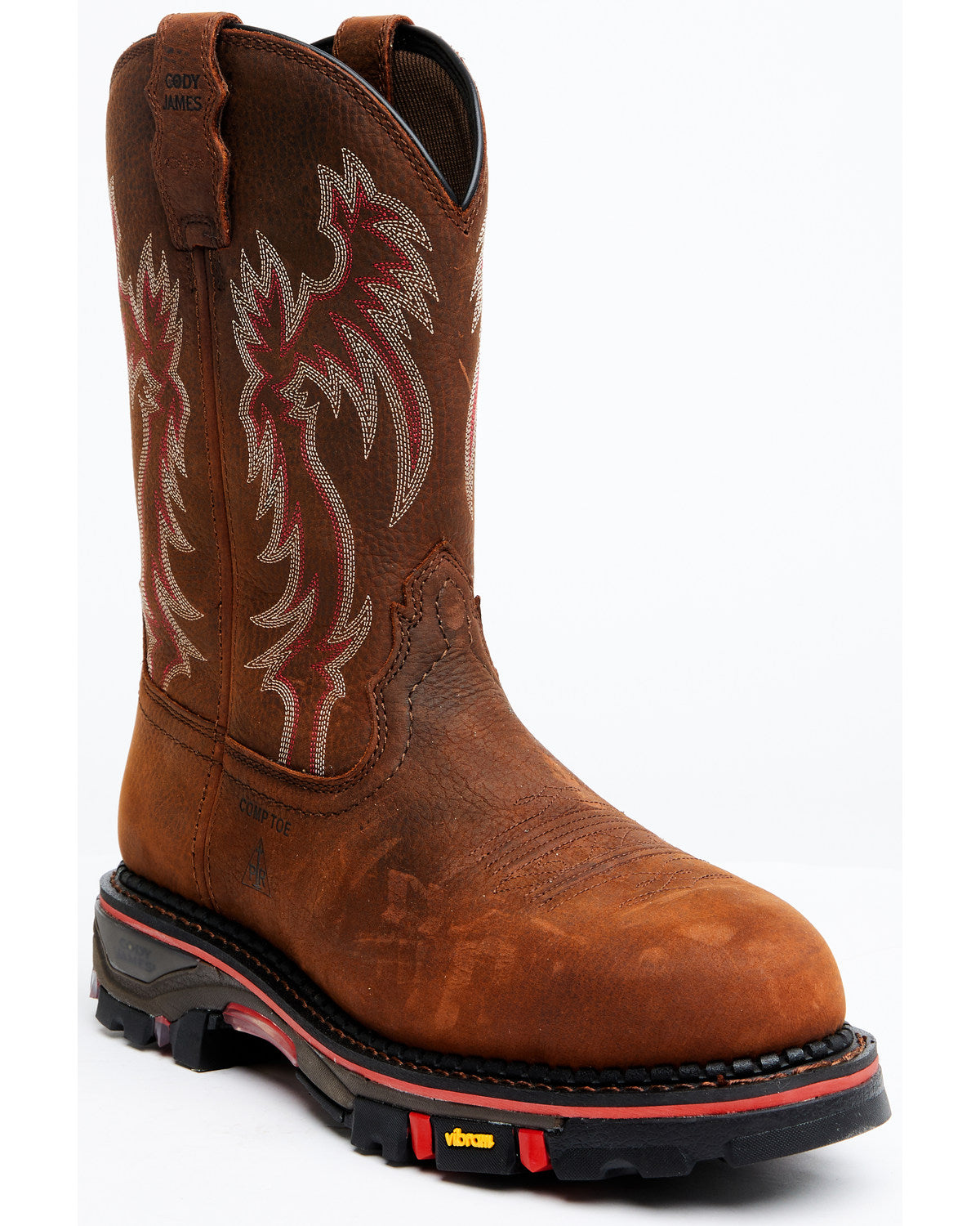 Cody James Men's 11" Decimator Dirty Dog Pull On Work Boots - Composit