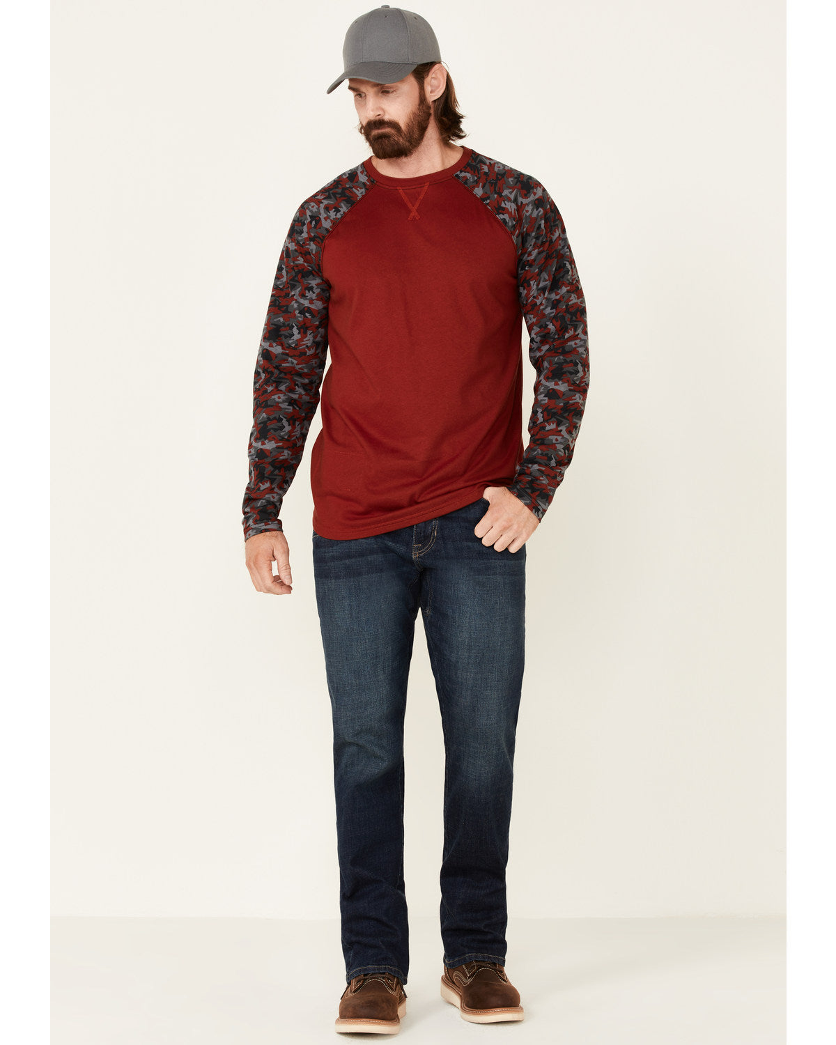 Cody James Men's FR Chili Long Sleeve Work Raglan T-Shirt