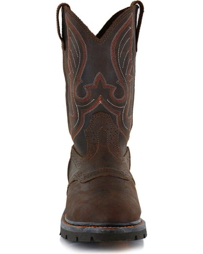 Cody James Men's Mustang Western Pull-On Work Boots - Soft Toe