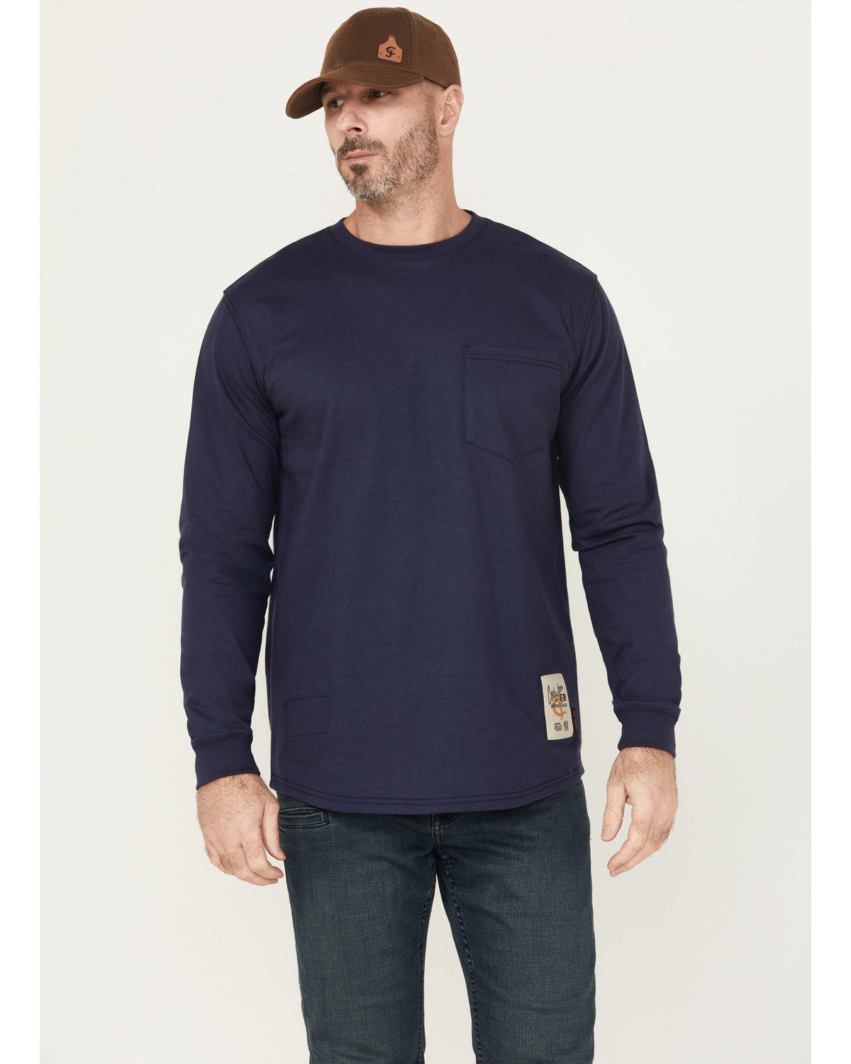 Cody James Men's FR Eagle Long Sleeve Graphic Work T-Shirt