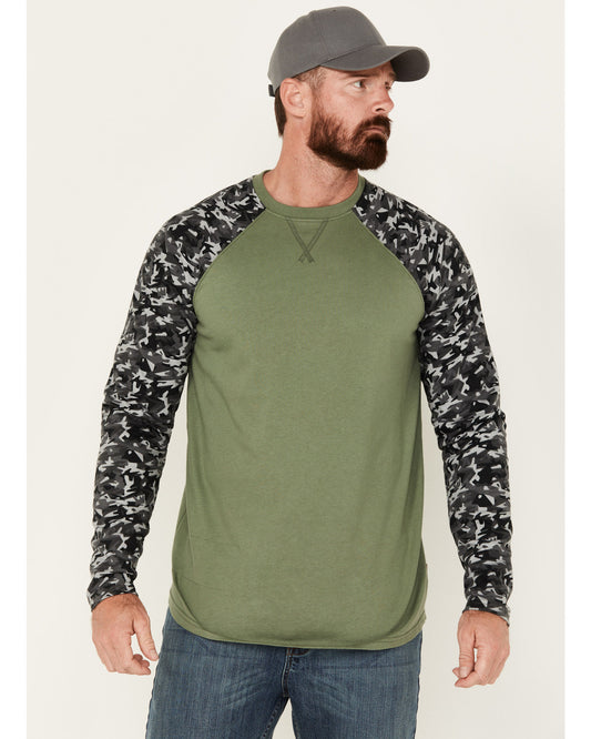 Cody James Men's FR Color Block Baseball Work T-Shirt