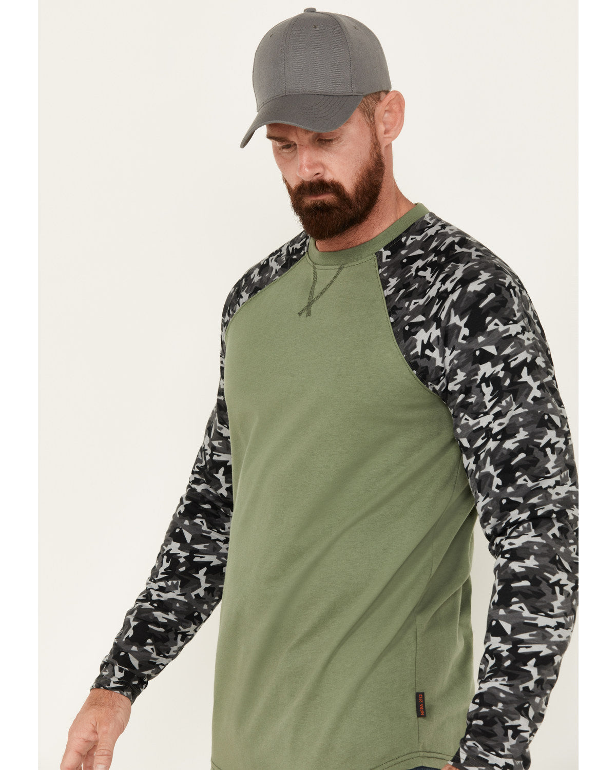 Cody James Men's FR Color Block Baseball Work T-Shirt