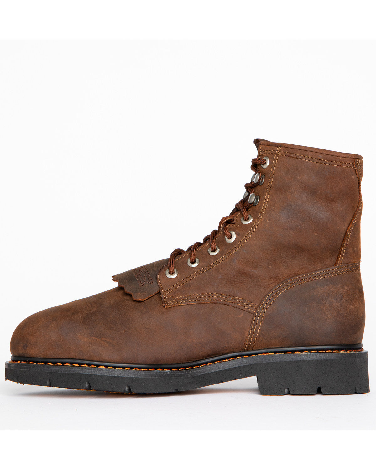 Cody James Men's 8" Mustang Lace-Up Kiltie Waterproof Work Boots - Com