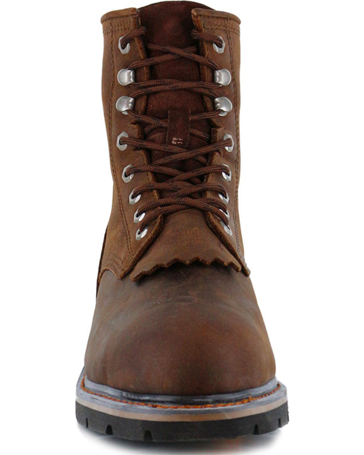 Cody James Men's 8" Mustang Lace-Up Kiltie Waterproof Work Boots - Com