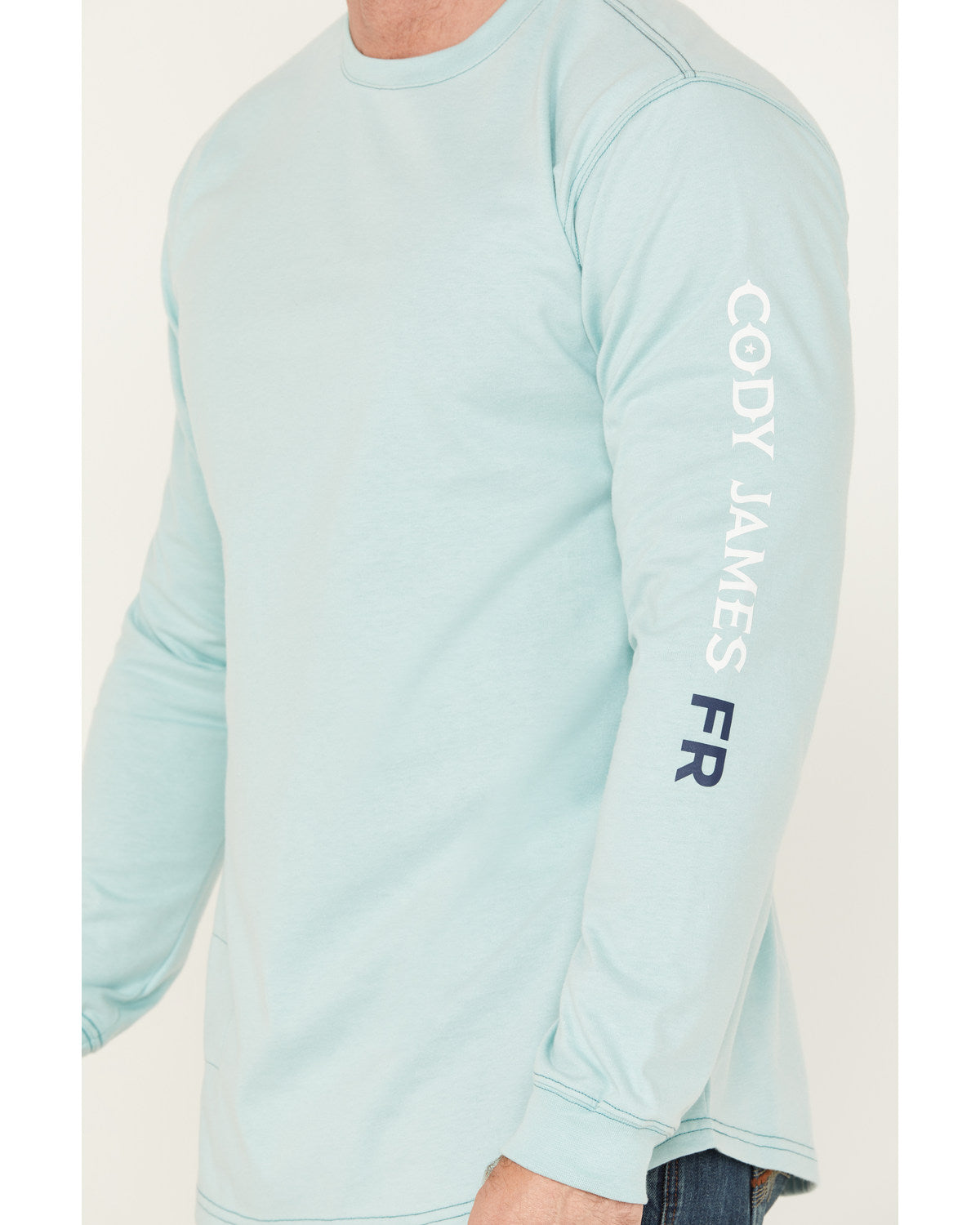 Cody James Men's FR Logo Long Sleeve Stretch Work T-Shirt - Tall
