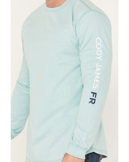 Cody James Men's FR Logo Long Sleeve Stretch Work T-Shirt - Tall