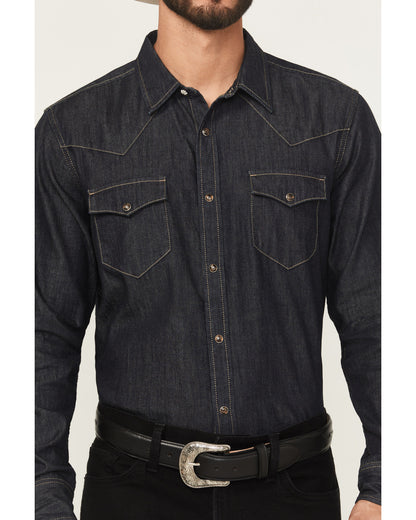 Cody James Black 1978® Men's Long Sleeve Snap Denim Western Shirt