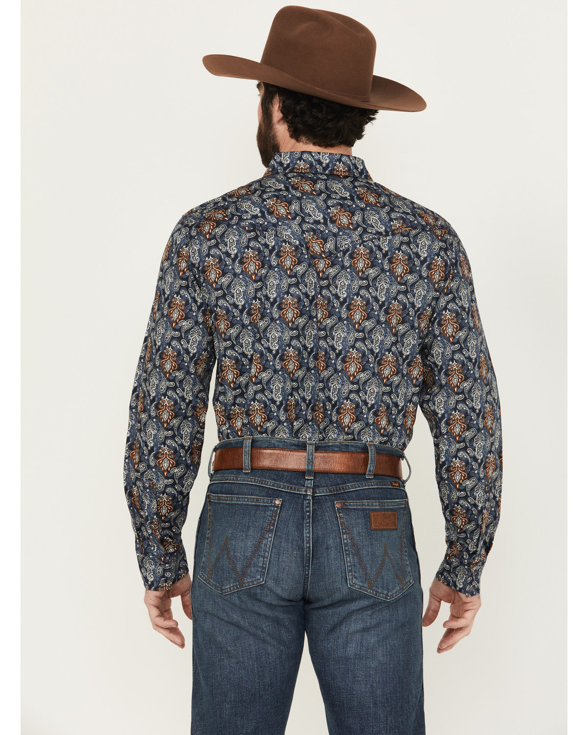 Cody James Men's Rodeo Ritz Paisley Print Long Sleeve Snap Western Shi
