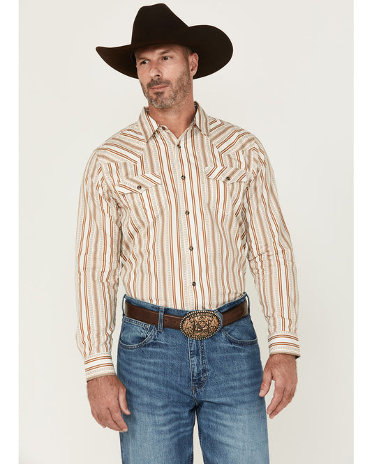 Cody James Men's Sierra Southwestern Striped Long Sleeve Snap Western