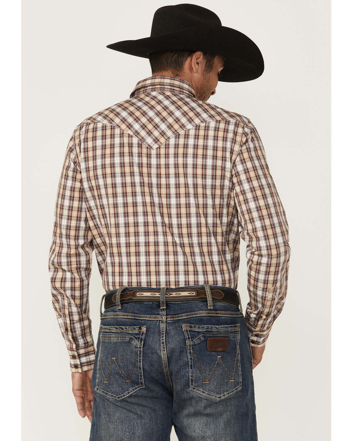 Cody James Men's Bradford Plaid Print Long Sleeve Snap Western Shirt
