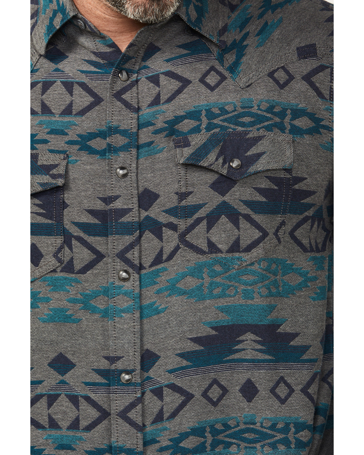 Cody James Men's Julian Southwestern Print Long Sleeve Snap Western Sh