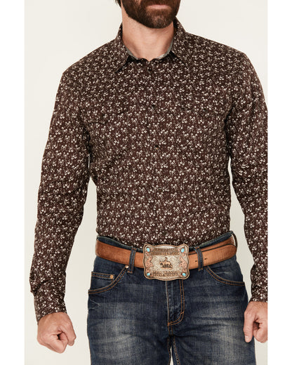 Cody James Men's Garrison Floral Print Long Sleeve Snap Western Shirt