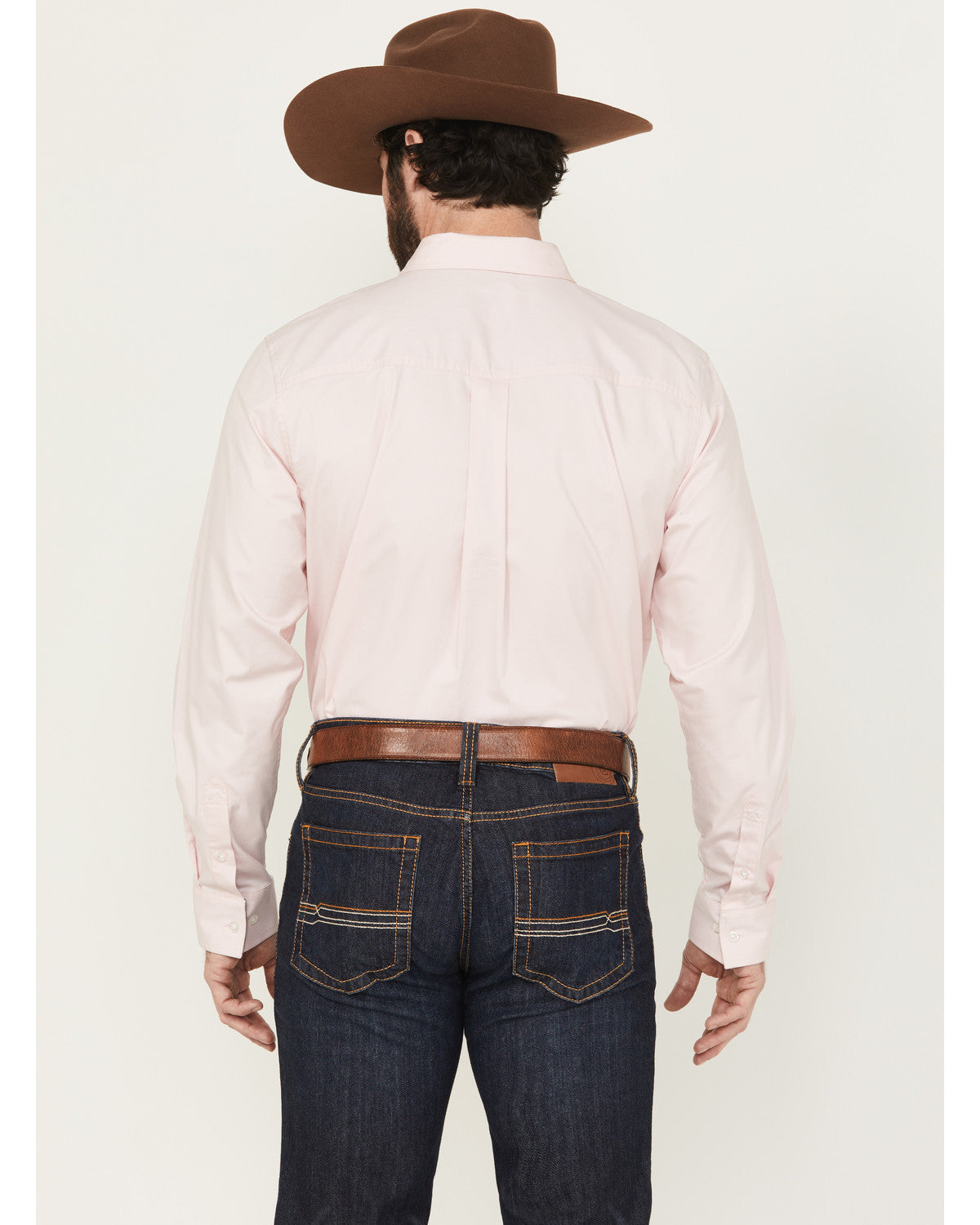 Cody James Men's Performance Twill Solid Long Sleeve Button-Down Stret