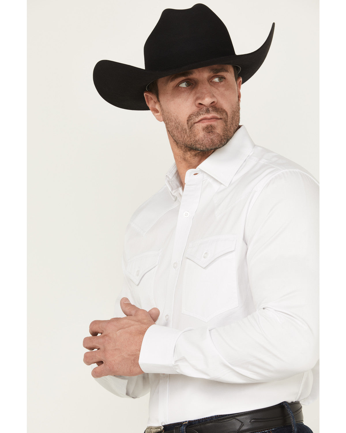 Cody James Black 1978® Men's Lawman Solid Long Sleeve Button-Down West