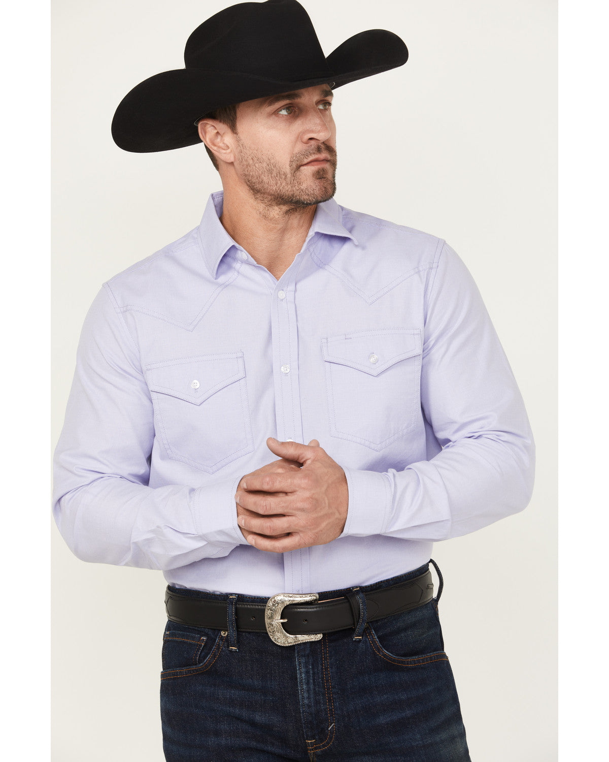 Cody James Black 1978® Men's Lawman Solid Long Sleeve Button-Down West