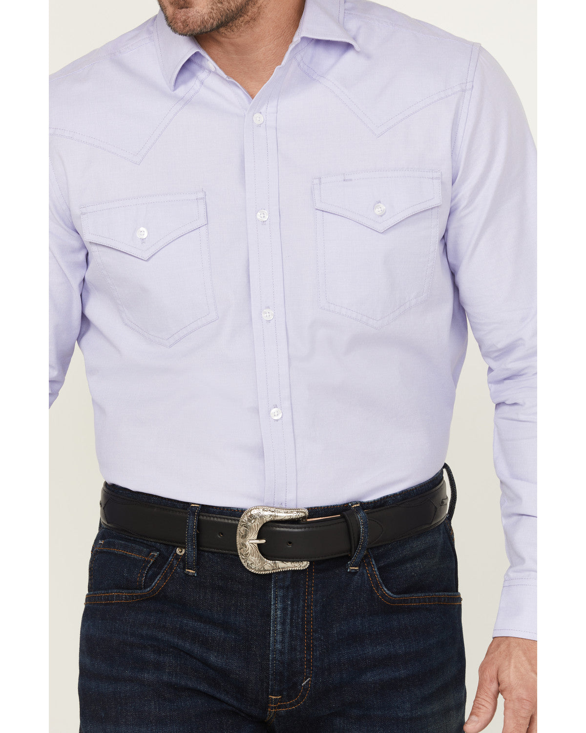 Cody James Black 1978® Men's Lawman Solid Long Sleeve Button-Down West