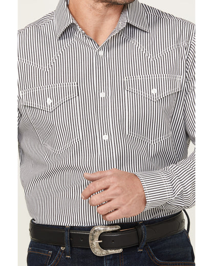 Cody James Black 1978® Men's Condor Striped Print Long Sleeve Button-D