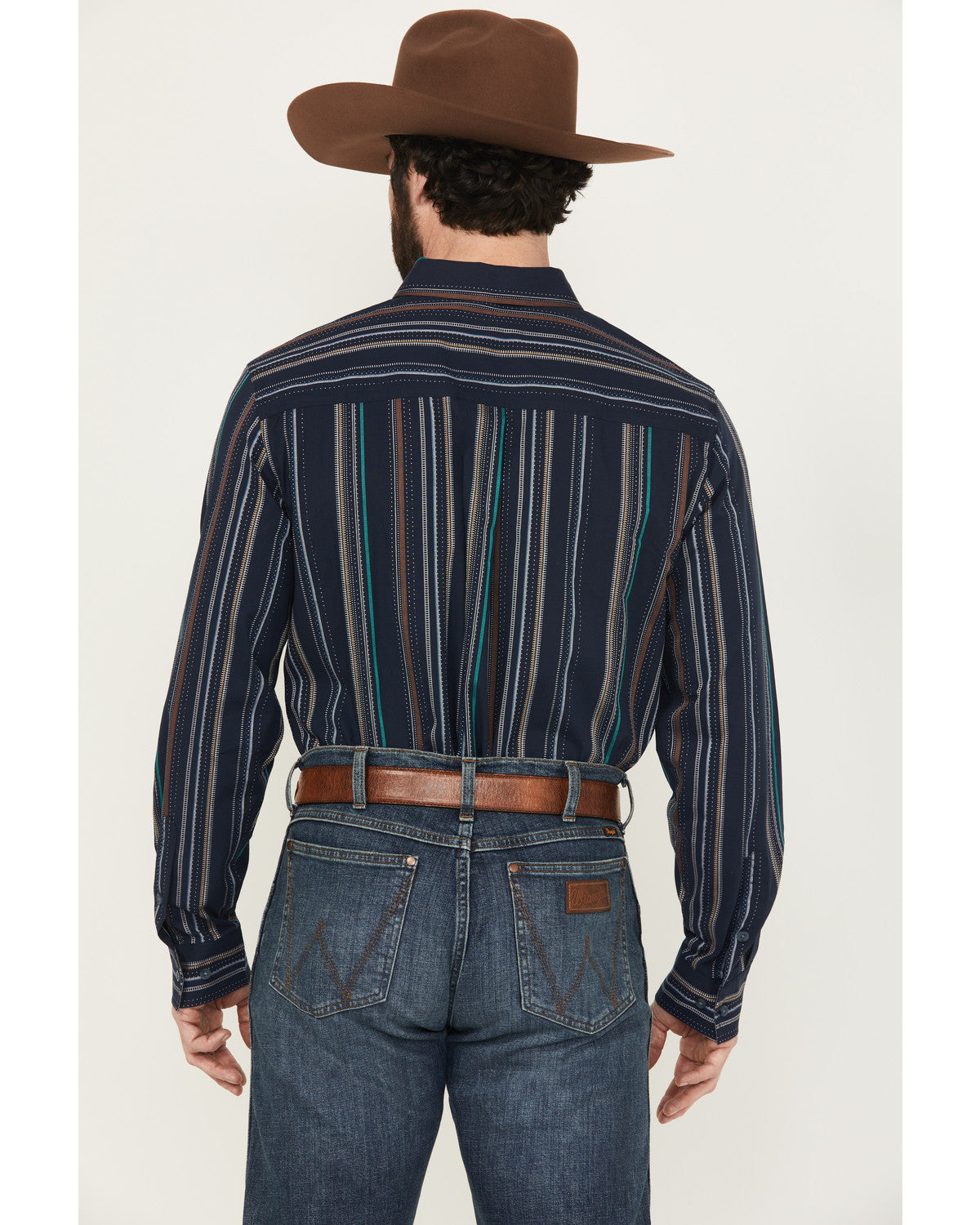 Cody James Men's Blake Striped Long Sleeve Button-Down Stretch Western