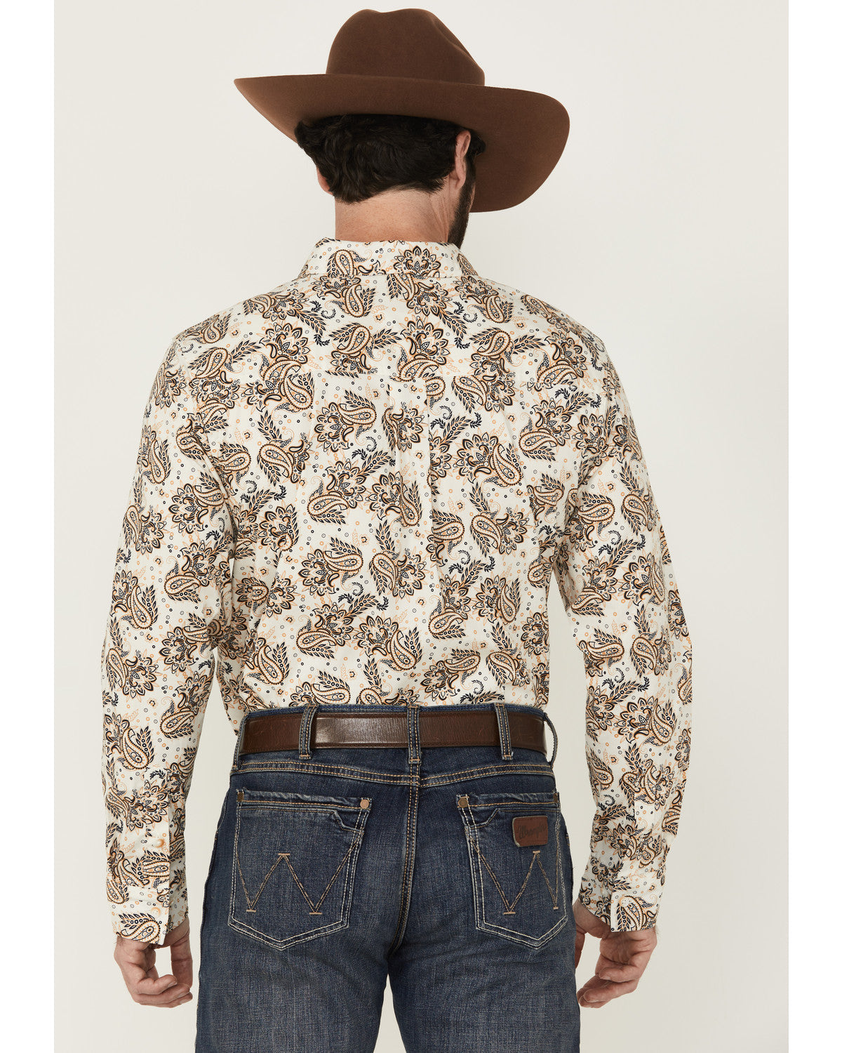 Cody James Men's Kendall Paisley Print Long Sleeve Button-Down Stretch