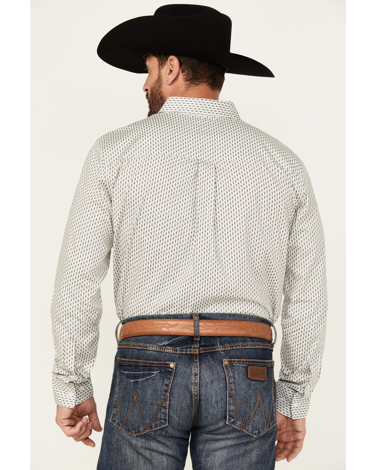 Cody James Men's Stirling Geo Print Long Sleeve Button-Down Stretch We