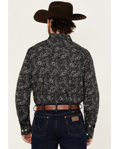 Cody James Men's Parker Paisley Print Long Sleeve Button-Down Stretch