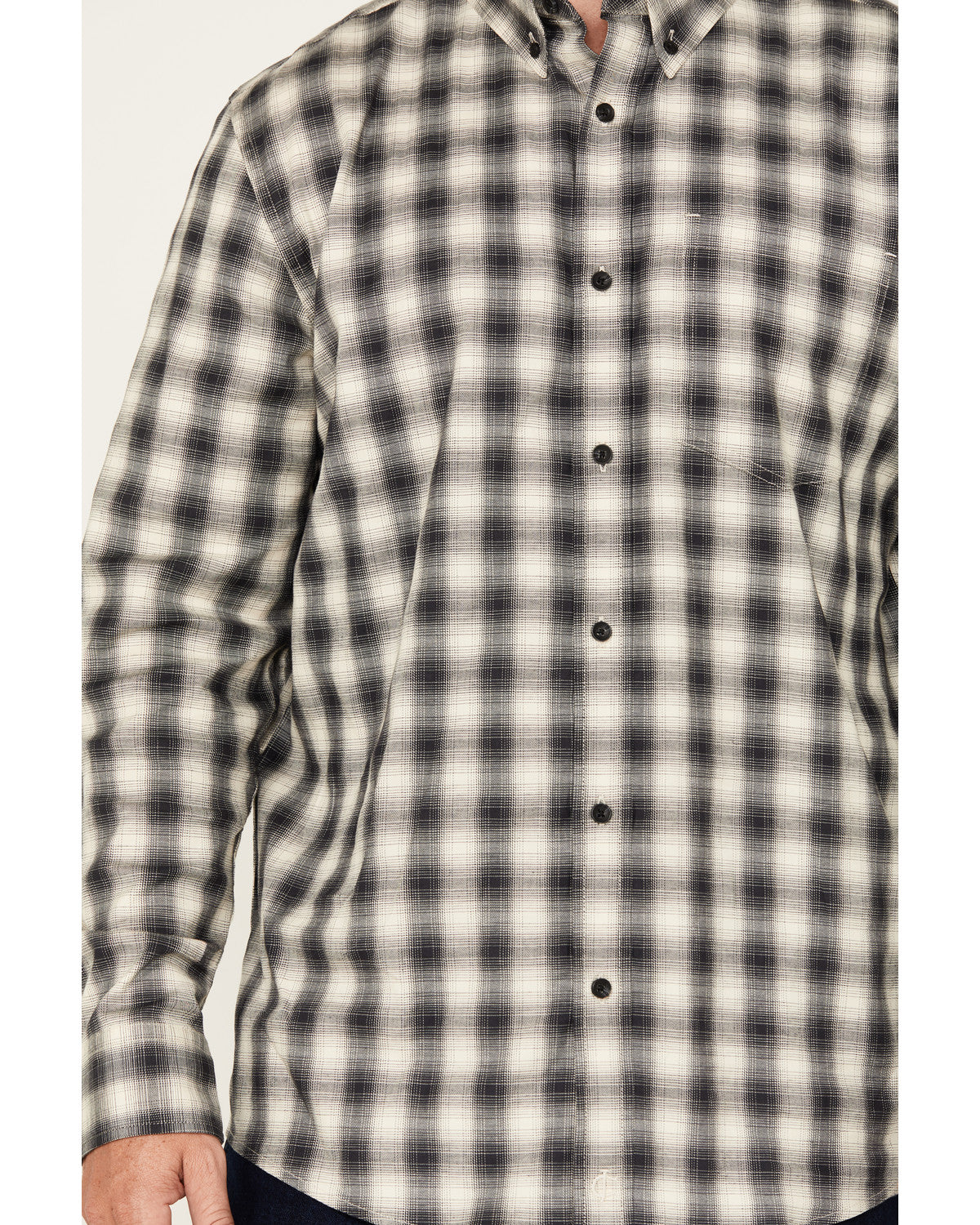 Cody James Men's Palamino Plaid Print Long Sleeve Button-Down Stretch