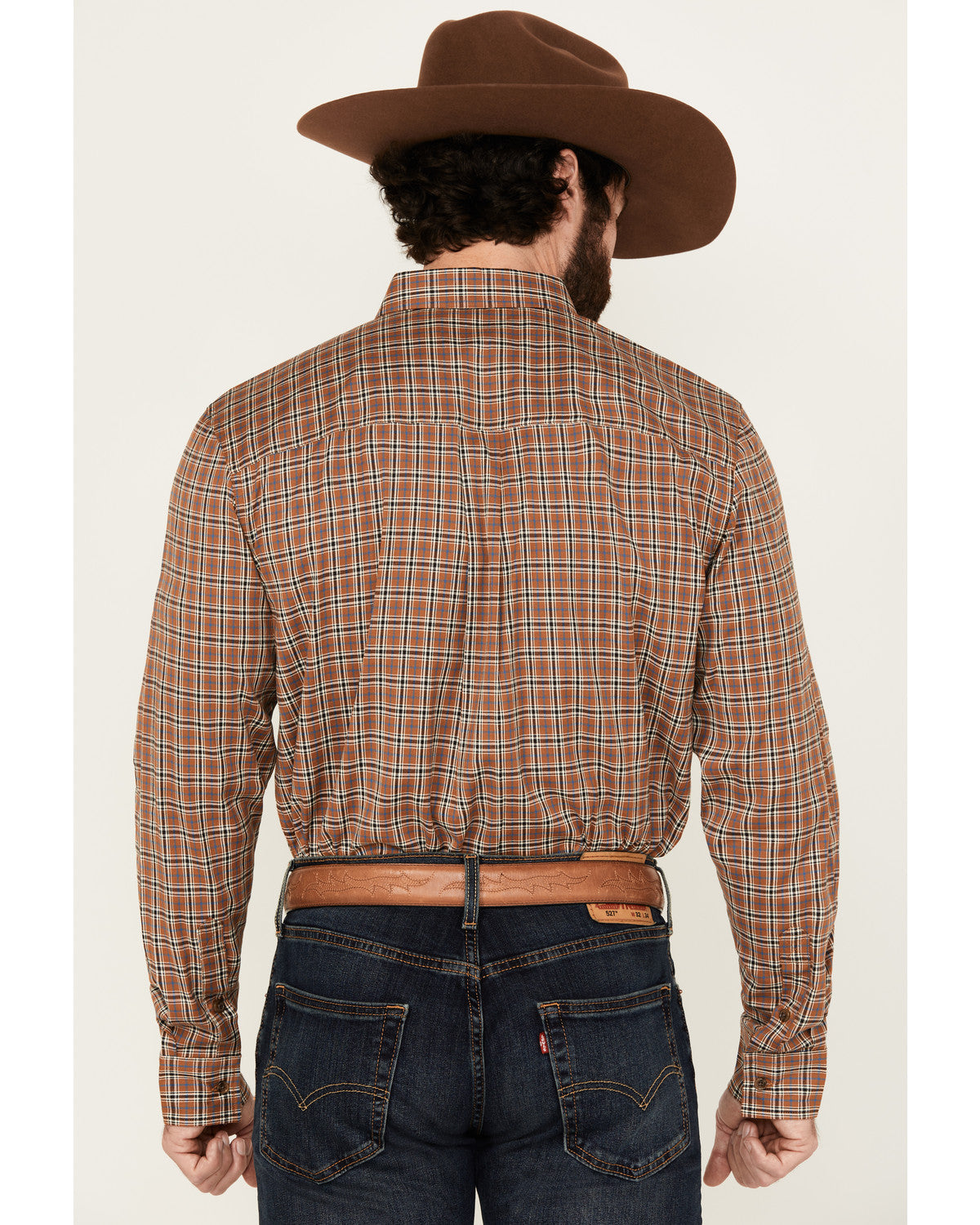 Cody James Men's Adkins Plaid Print Long Sleeve Button-Down Stretch We