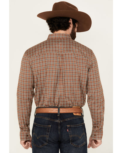 Cody James Men's Adkins Plaid Print Long Sleeve Button-Down Stretch We