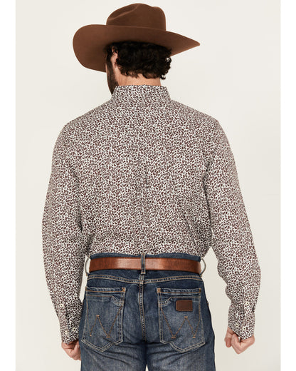 Cody James Men's Country Paisley Print Long Sleeve Button-Down Stretch