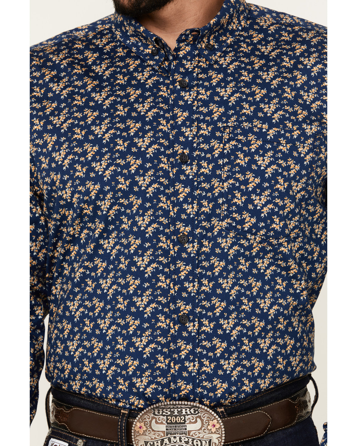 Cody James Men's El Camino Hills Floral Print Long Sleeve Button-Down