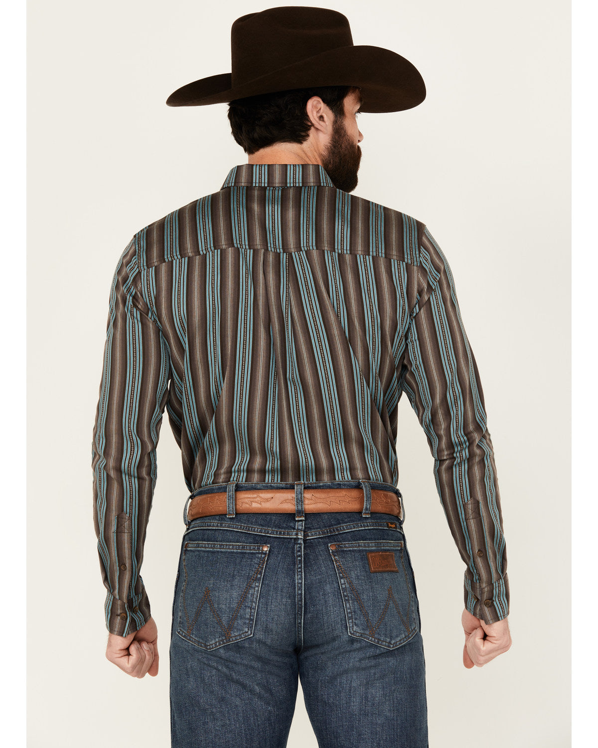 Cody James Men's Boa Dobby Striped Print Long Sleeve Button-Down Stret