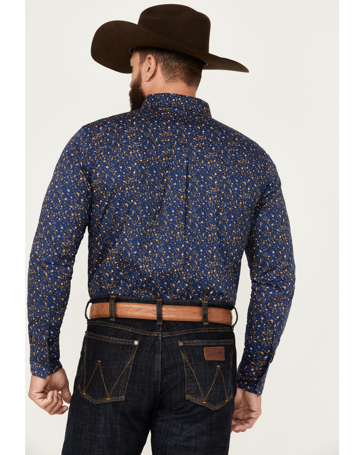 Cody James Men's Meadowlark Floral Print Long Sleeve Button-Down Stret