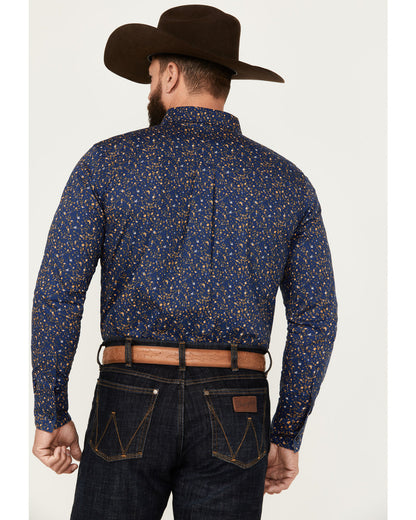 Cody James Men's Meadowlark Floral Print Long Sleeve Button-Down Stret
