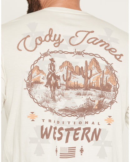 Cody James Men's Wild West Long Sleeve Graphic T-Shirt