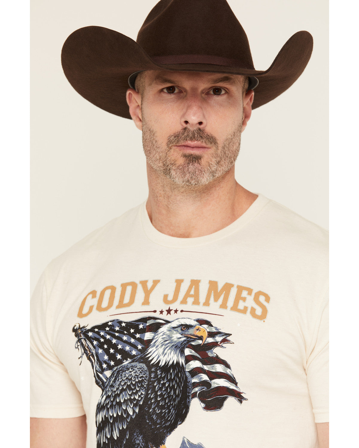Cody James Men's Eaglestands Patriotic Short Sleeve Graphic T-Shirt