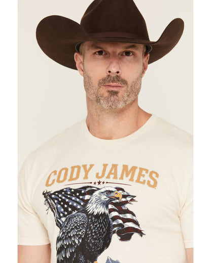 Cody James Men's Eaglestands Patriotic Short Sleeve Graphic T-Shirt