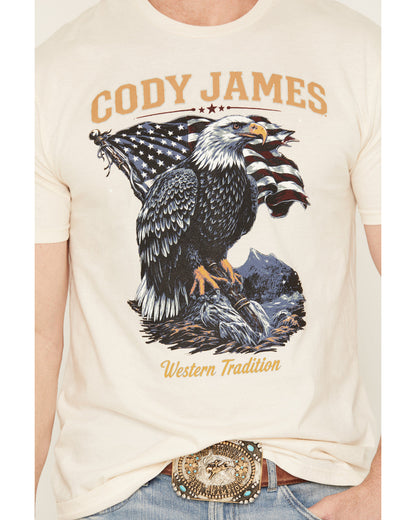 Cody James Men's Eaglestands Patriotic Short Sleeve Graphic T-Shirt