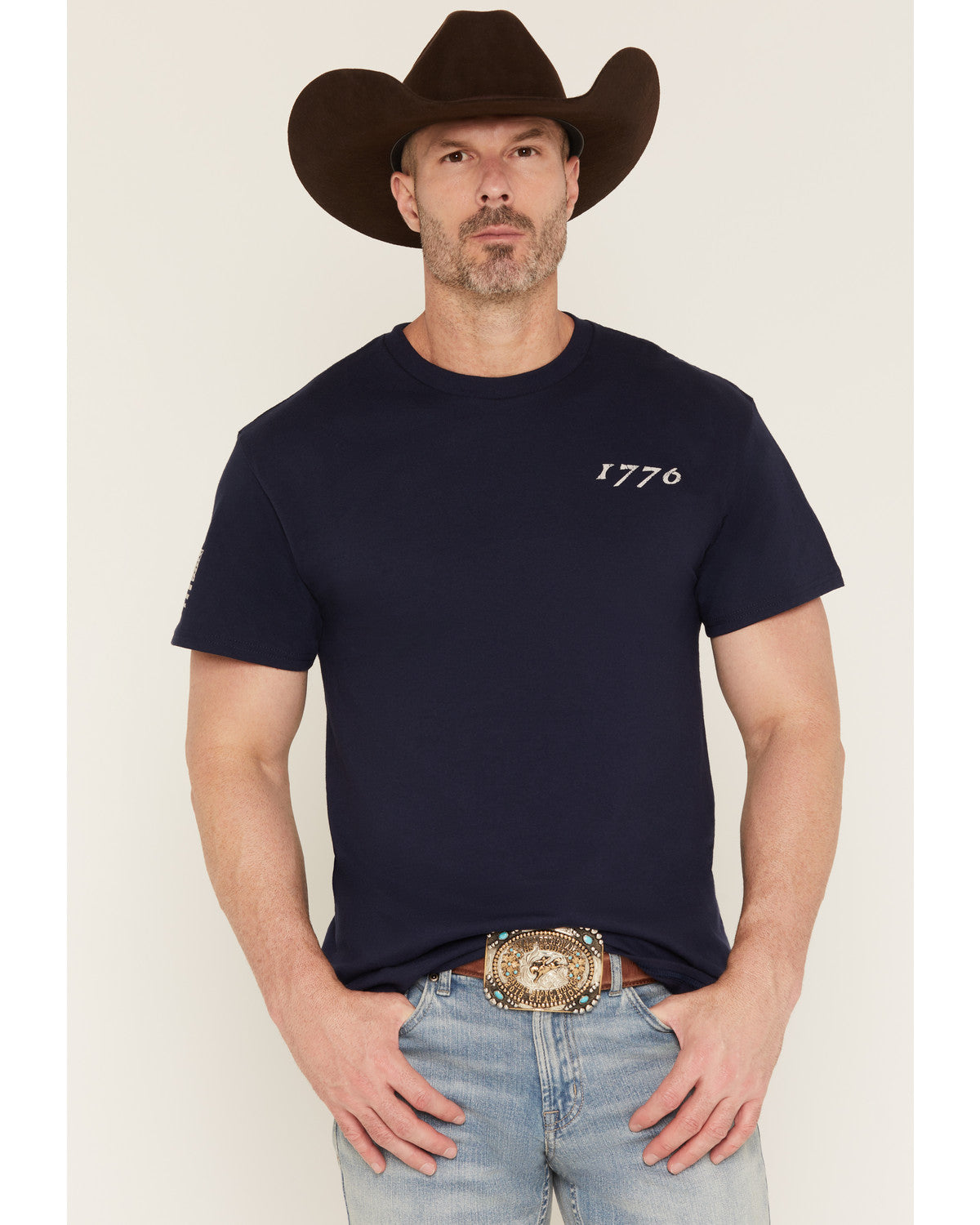 Cody James Men's America 250 Land of the Free Short Sleeve Graphic T-S
