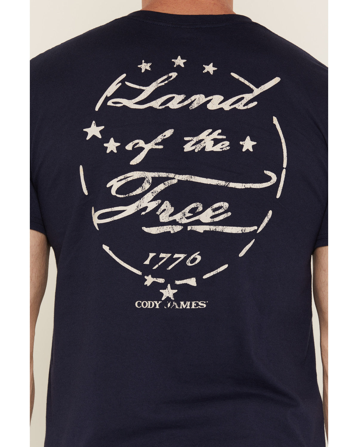 Cody James Men's America 250 Land of the Free Short Sleeve Graphic T-S