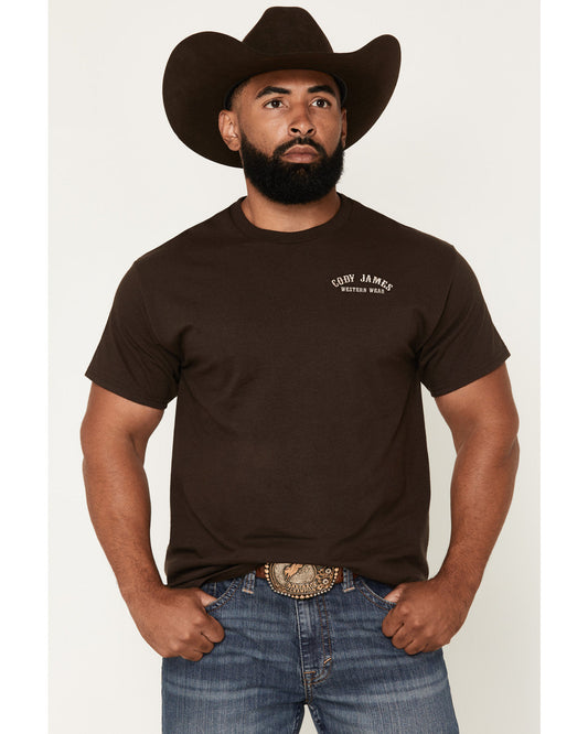 Cody James Men's Embroidered Text Short Sleeve Graphic T-Shirt
