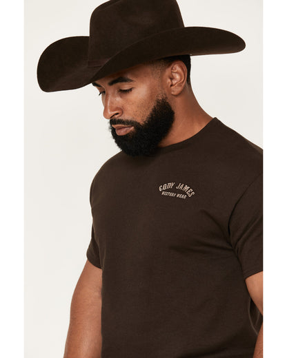 Cody James Men's Embroidered Text Short Sleeve Graphic T-Shirt
