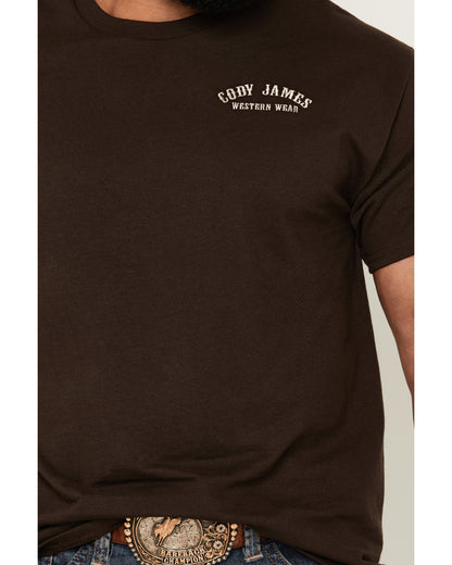 Cody James Men's Embroidered Text Short Sleeve Graphic T-Shirt