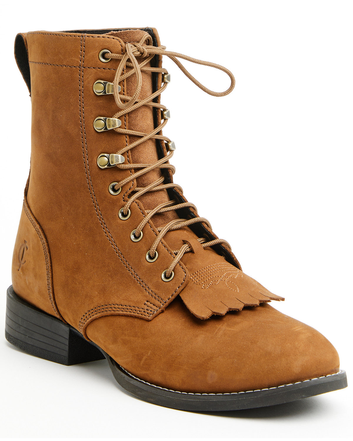 Cody James Men's 8" Highland Distressed Lace-Up Boots - Round Toe